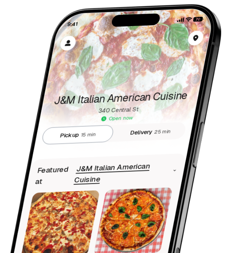 J&M Italian American Cuisine app preview