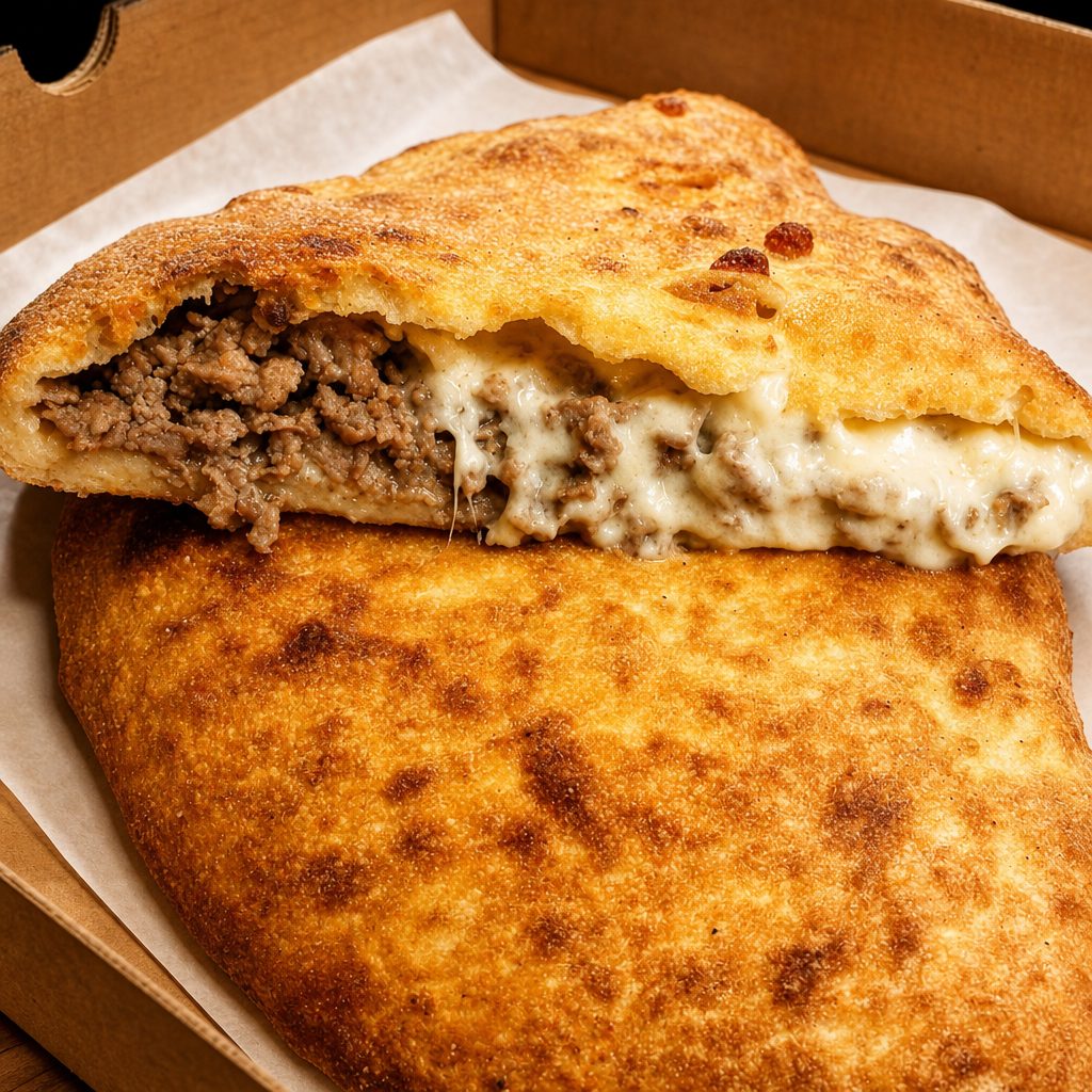 Cheese Steak Calzone.