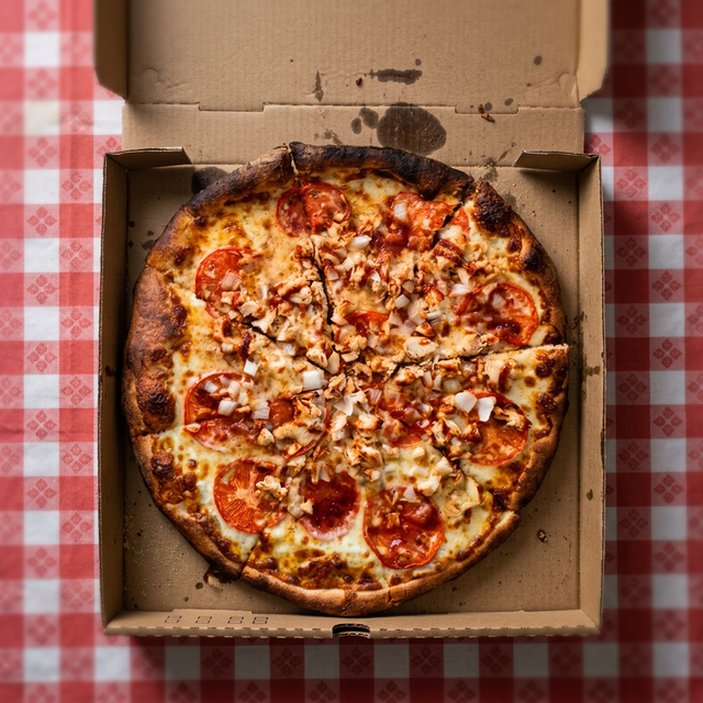 #11 Chicken Pizza White.
